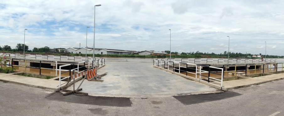 RC commercial wharf at Sg. Merah, Sibu